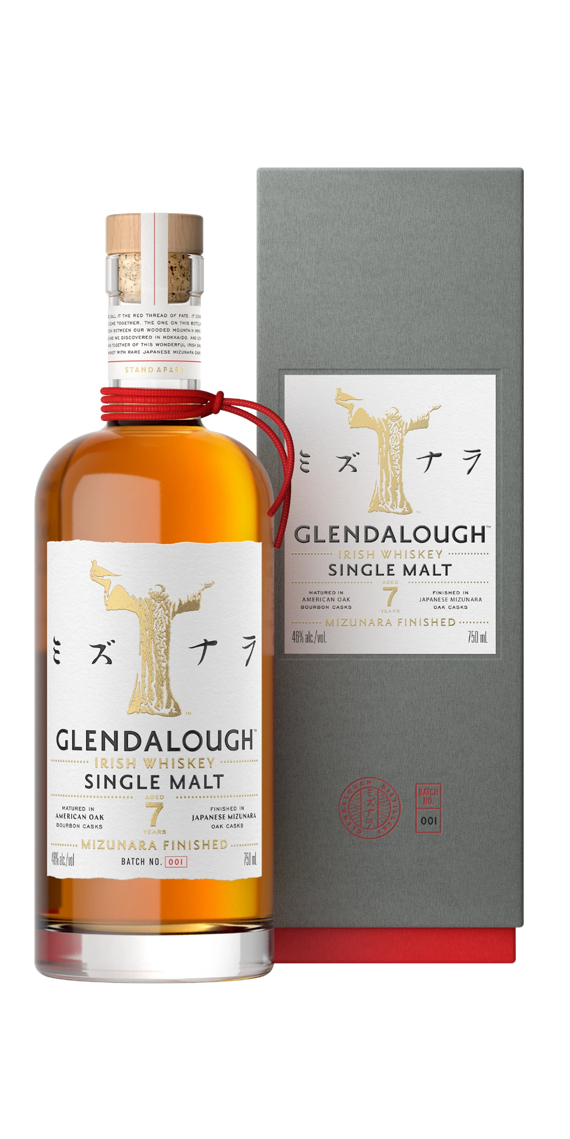 GLENDALOUGH 7YR MIZUNARA CASK FINISH IRISH WHISKEY 750ML
