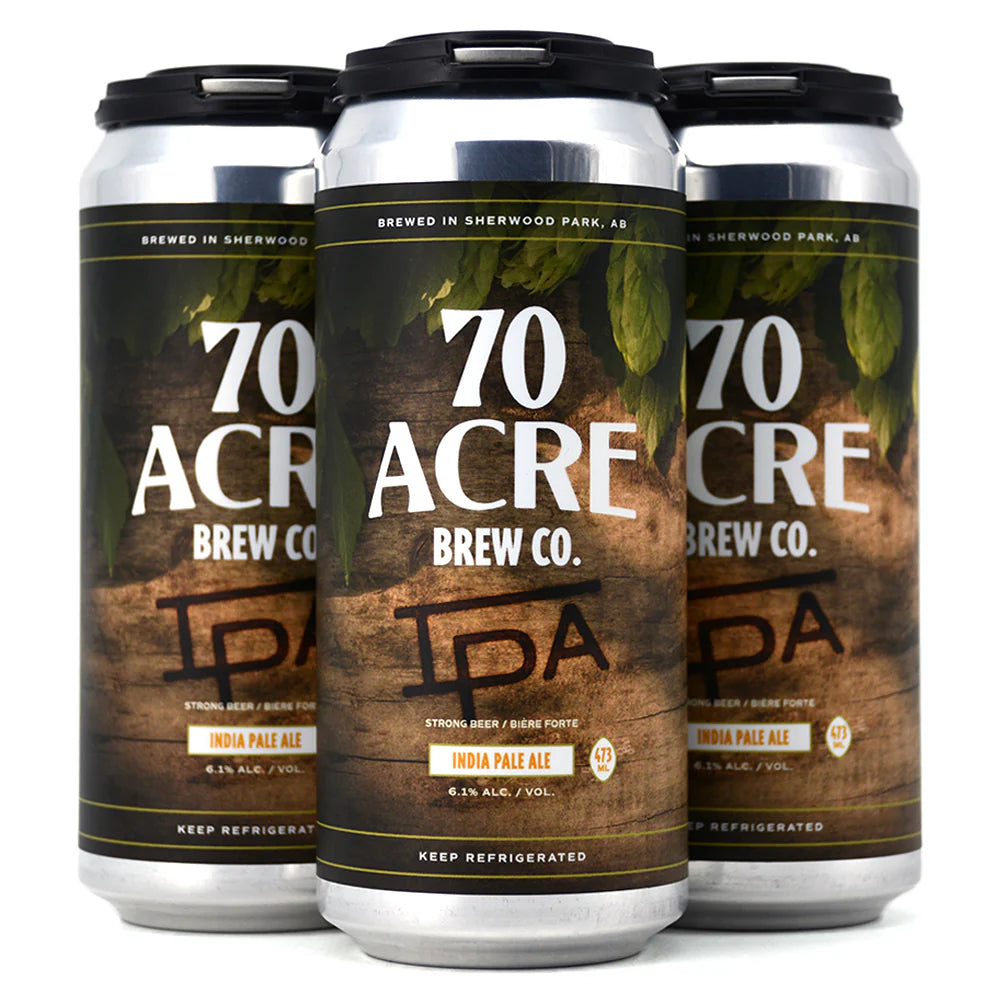 70 ACRE INDIA PALE ALE 473ML 4PK CAN @ MacTaggart Ridge [1041186]