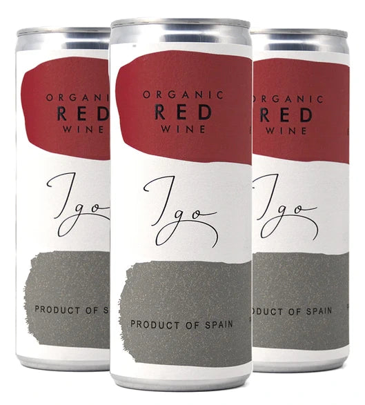 IGO ORGANIC WINE RED 250ML 4PK CAN