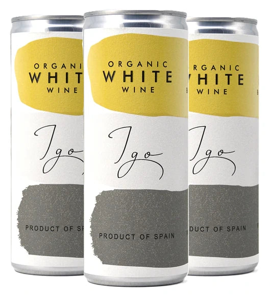 IGO ORGANIC WINE WHITE 250ML 4PK CAN