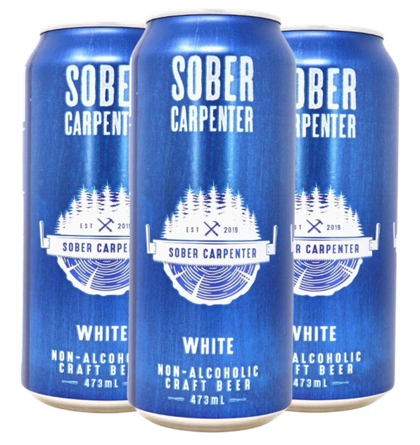 SOBER CARPENTER NON ALC BELGIAN WHITE 473ML 4PK CAN
