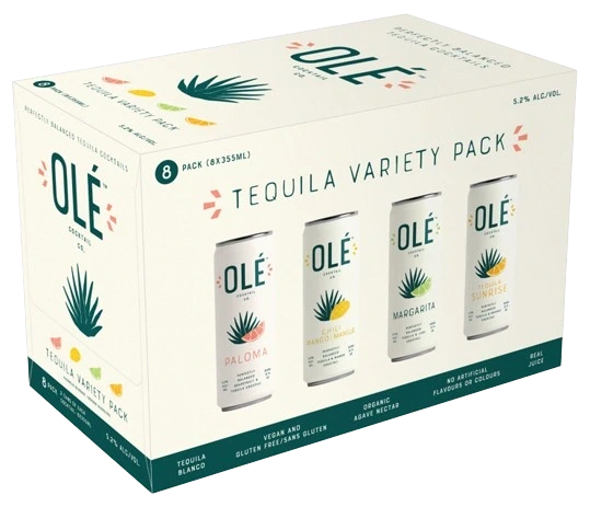 OLE COCKTAIL TEQUILA MIXER 355ML 8PK CAN