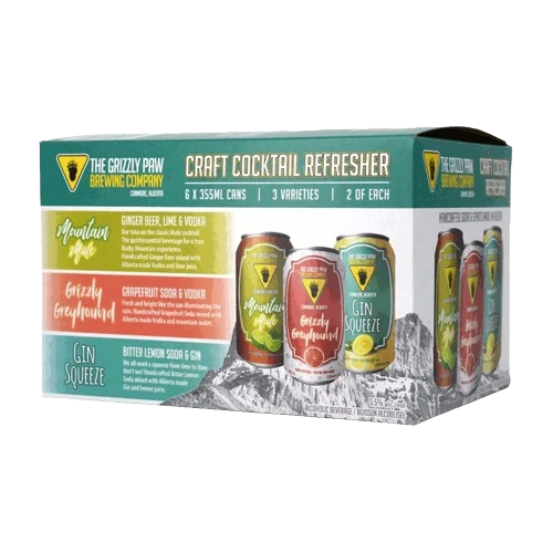 GRIZZLY PAW CRAFT COCKTAIL COLLECTION 355ML 6PK CAN @ Windermere [1042133]