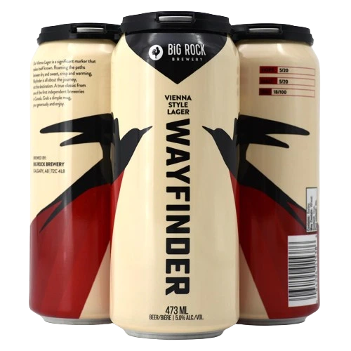 BIG ROCK WAYFINDER VIENNA STYLE LAGER 473ML 4PK CAN