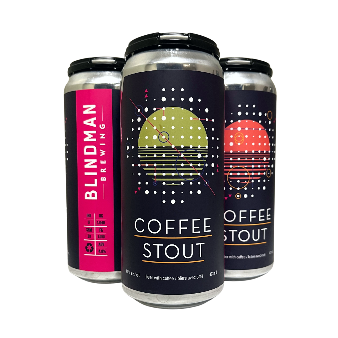 BLINDMAN COFFEE STOUT 473ML 4PK CAN