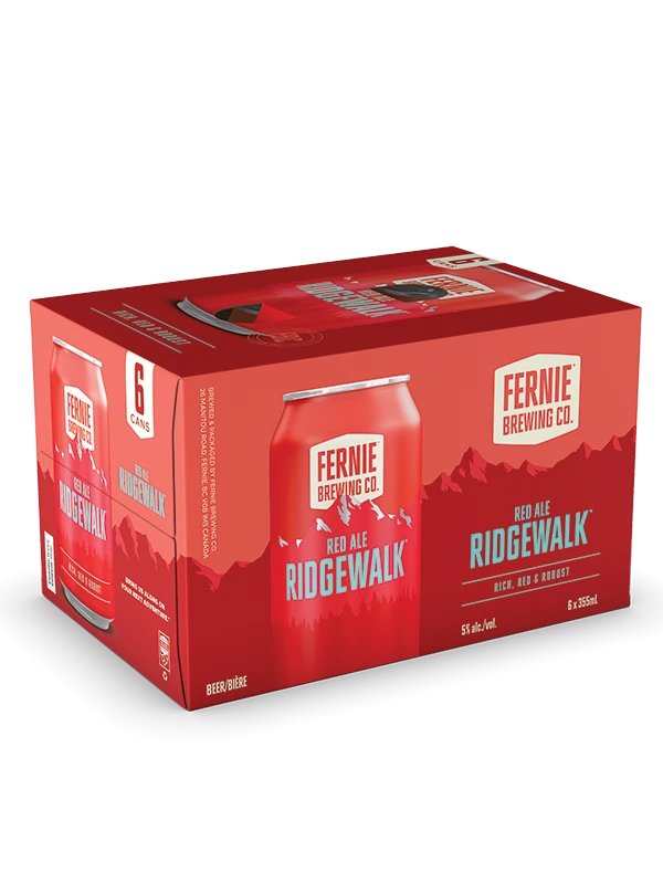 FERNIE RIDGEWALK RED ALE 355ML 6PK CAN
