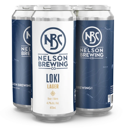 NELSON LOKI LAGER 473ML 4PK CAN