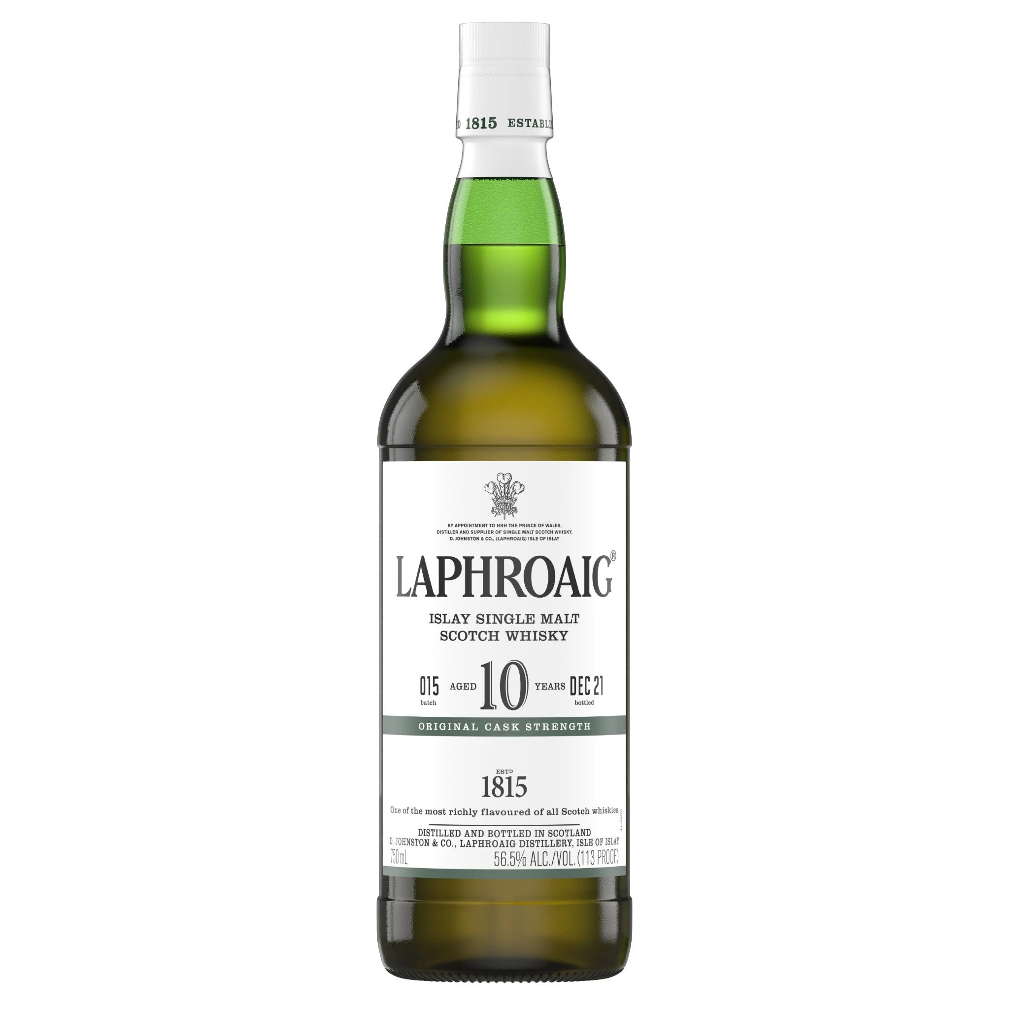 LAPHROAIG 10YR CASK STRENGTH B15 ISLAY SINGLE MALT 700ML