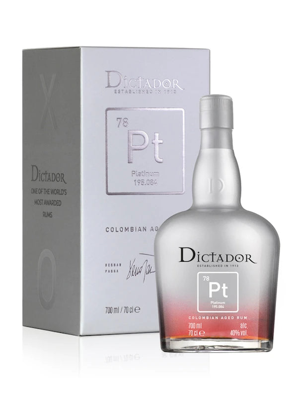 DICTADOR XO PLATINUM COLOMBIAN RUM 700ML @ Southgate [1043901]