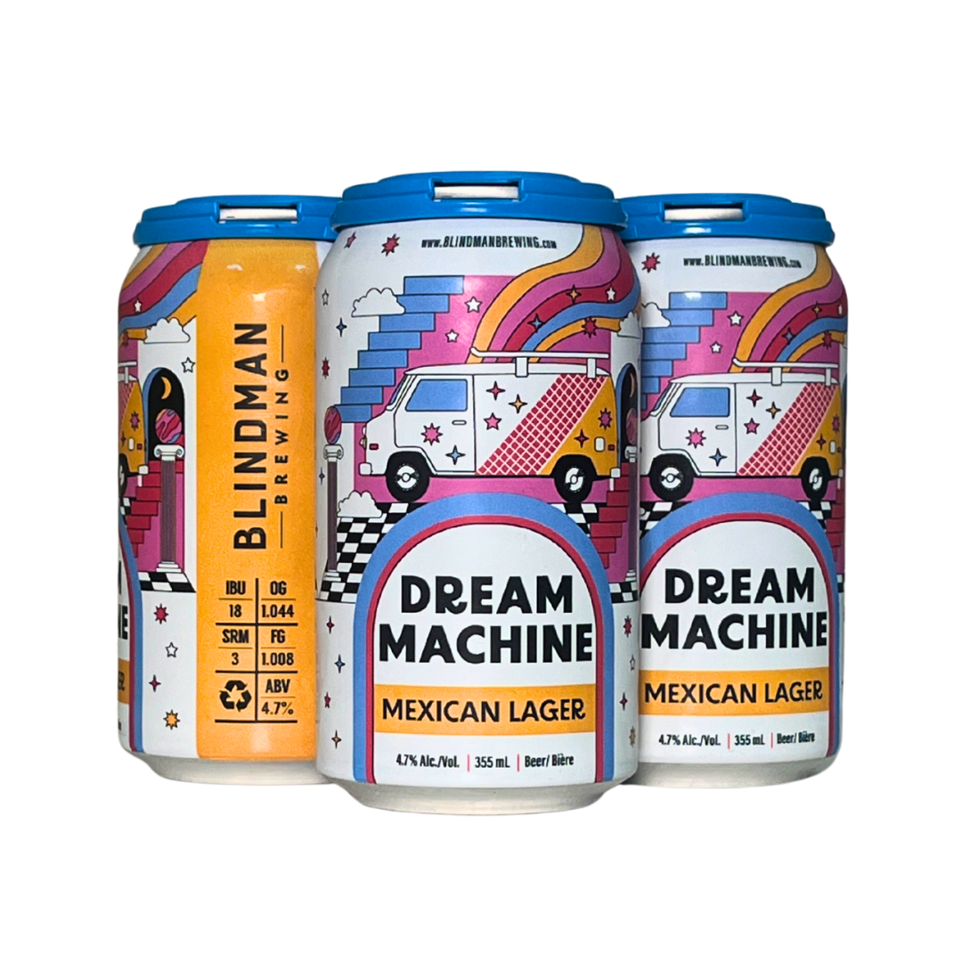 BLINDMAN DREAM MACHINE MEXICAN LAGER 355ML 4PK CAN
