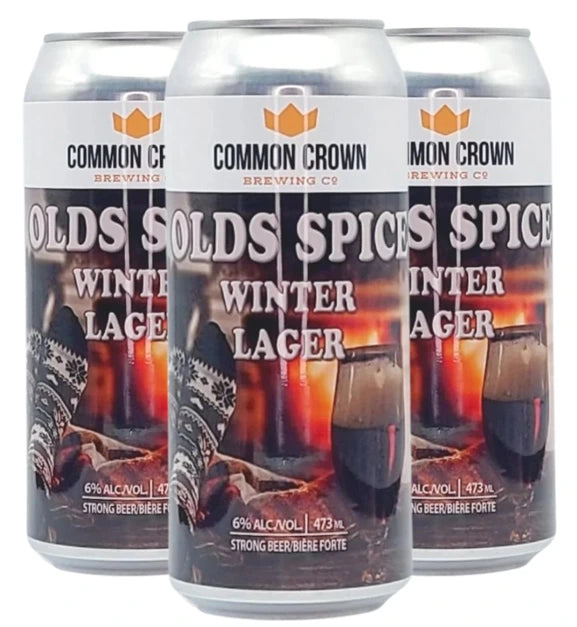 COMMON CROWN OLDS SPICE WINTER LAGER 473ML 4PK CAN