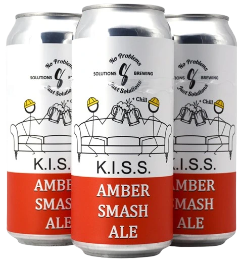 SOLUTIONS KISS AMBER ALE 473ML 4PK CAN