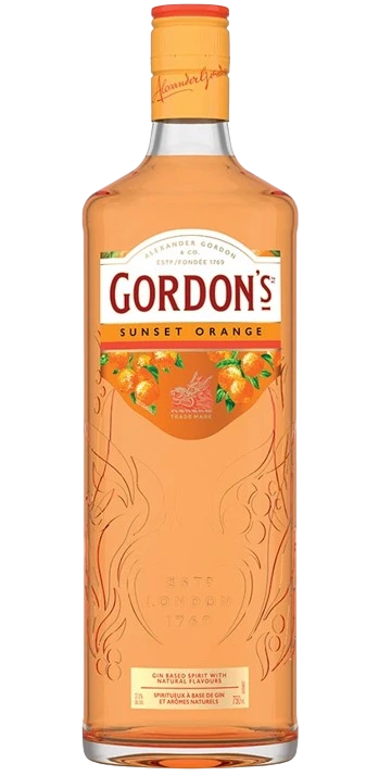GORDONS SUNSET ORANGE GIN 750ML