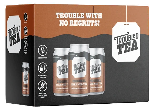 TROUBLED TEA HARD ICED TEA 355ML 15PK CAN