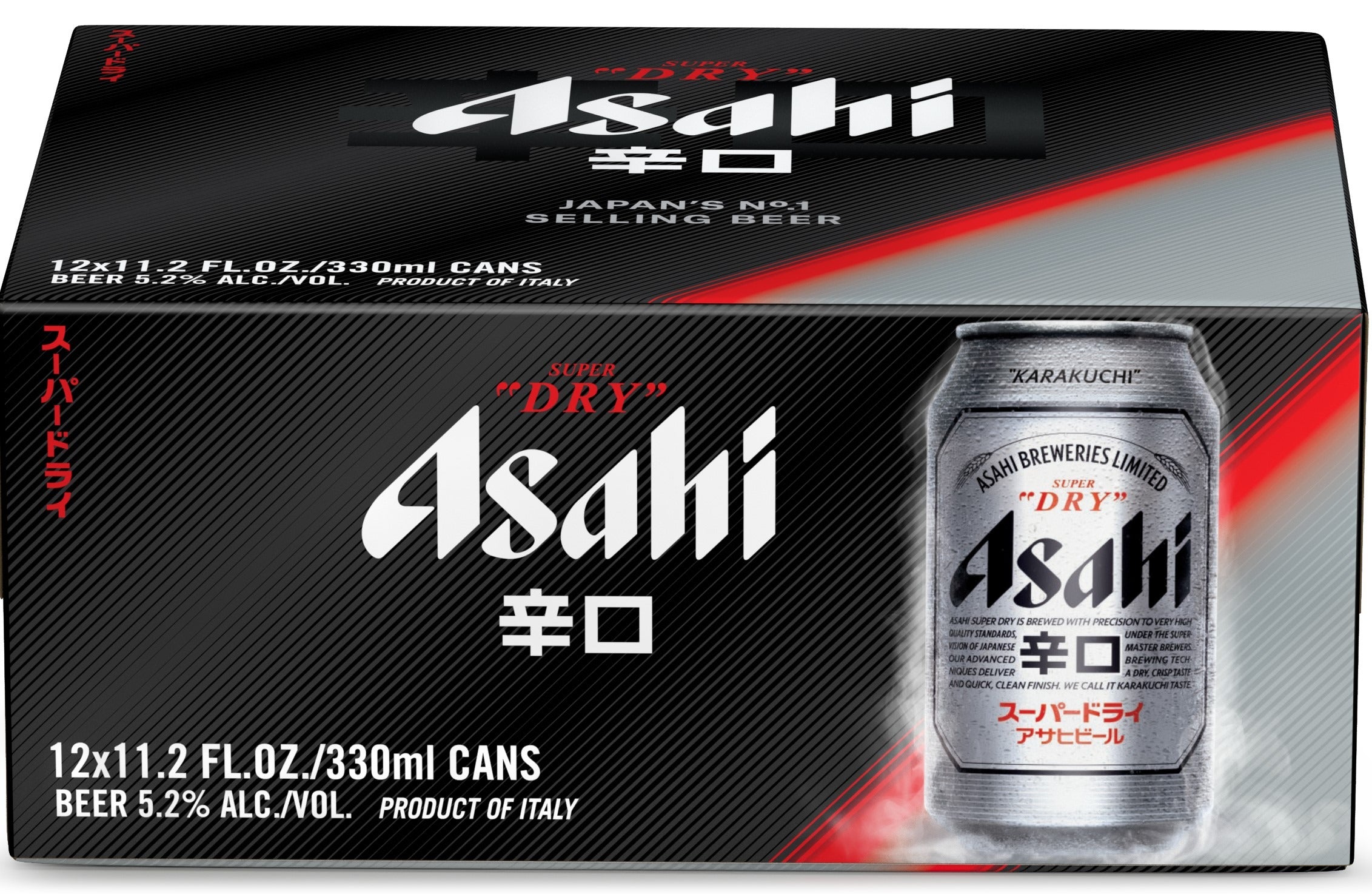 ASAHI SUPER DRY 330ML 12PK CAN