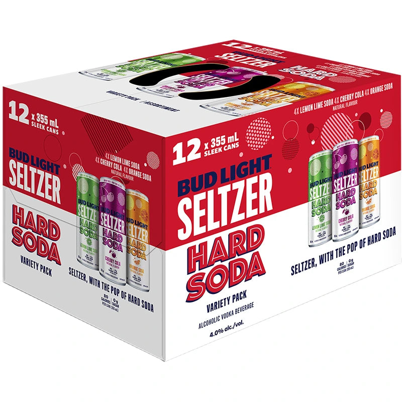 BUD LIGHT SELTZER HARD SODA MIXER 355ML 12PK CAN