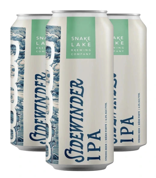 SNAKE LAKE SIDEWINDER IPA 473ML 4PK CAN