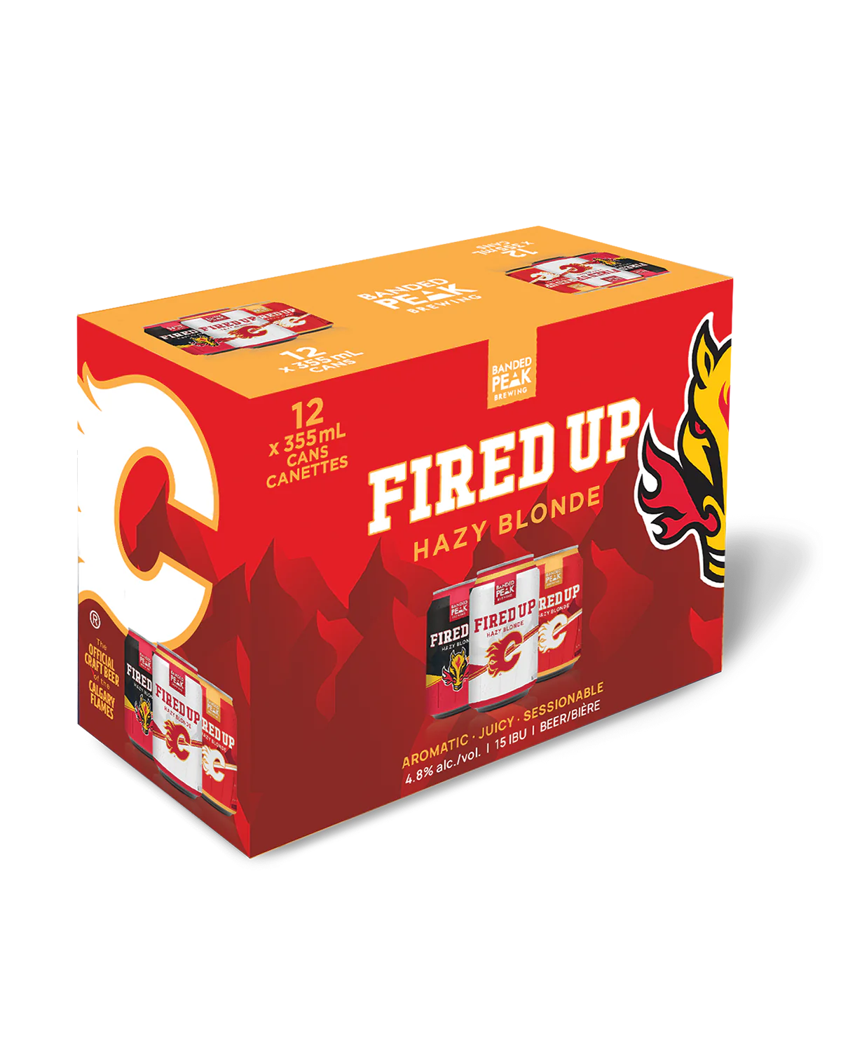 BANDED PEAK FIRED UP HAZY BLONDE ALE 355ML 12PK CAN @ Deerfoot City [1045522]