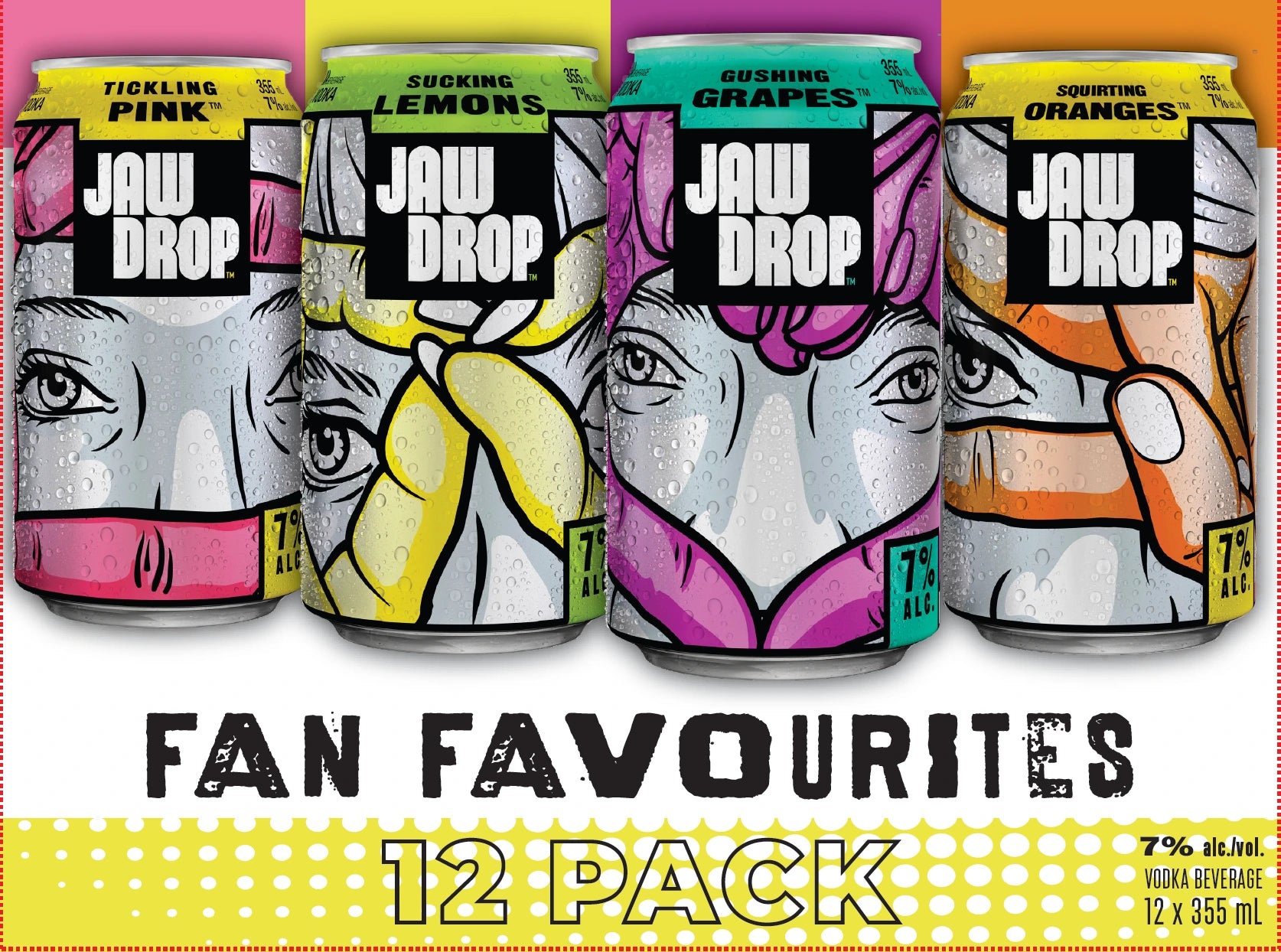 JAW DROP FAN FAVOURITES VARIETY 355ML 12PK CAN