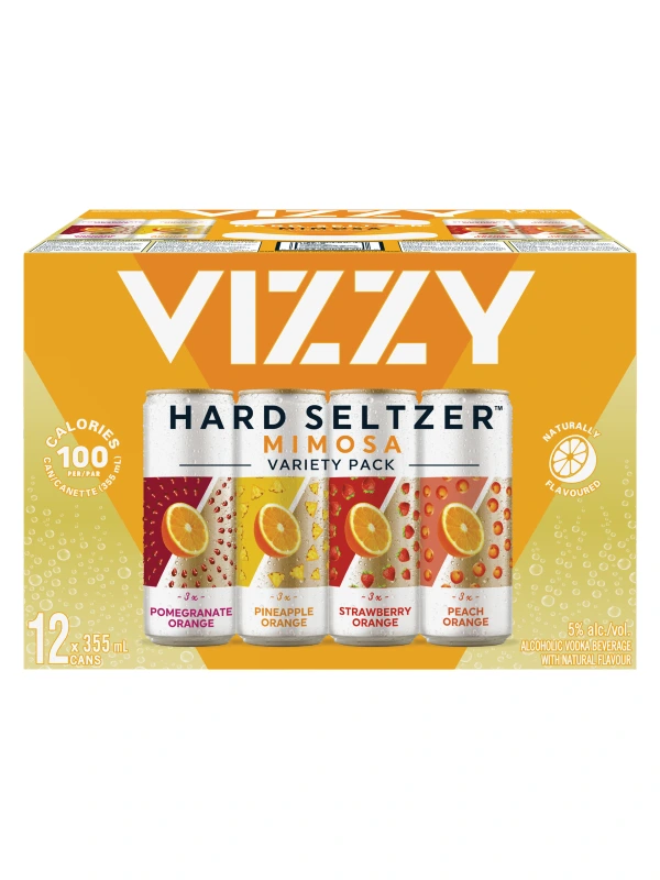 VIZZY HARD SELTZER MIMOSA MIXER 355ML 12PK CAN