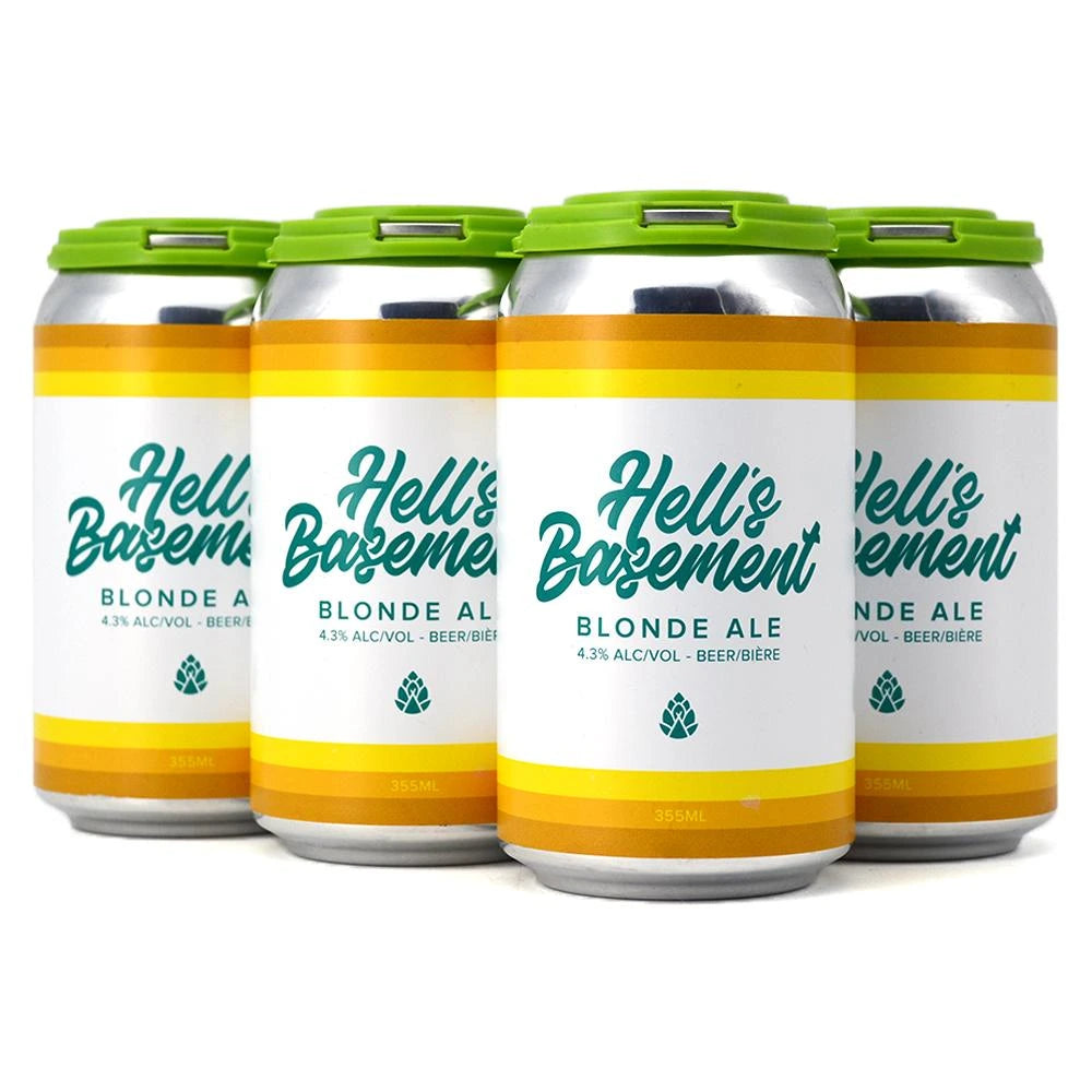 HELLS BASEMENT BLONDE ALE 355ML 6PK CAN