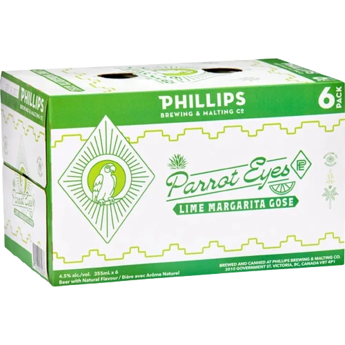 PHILLIPS PARROT EYES MARGARITA GOSE 355ML 6PK CAN