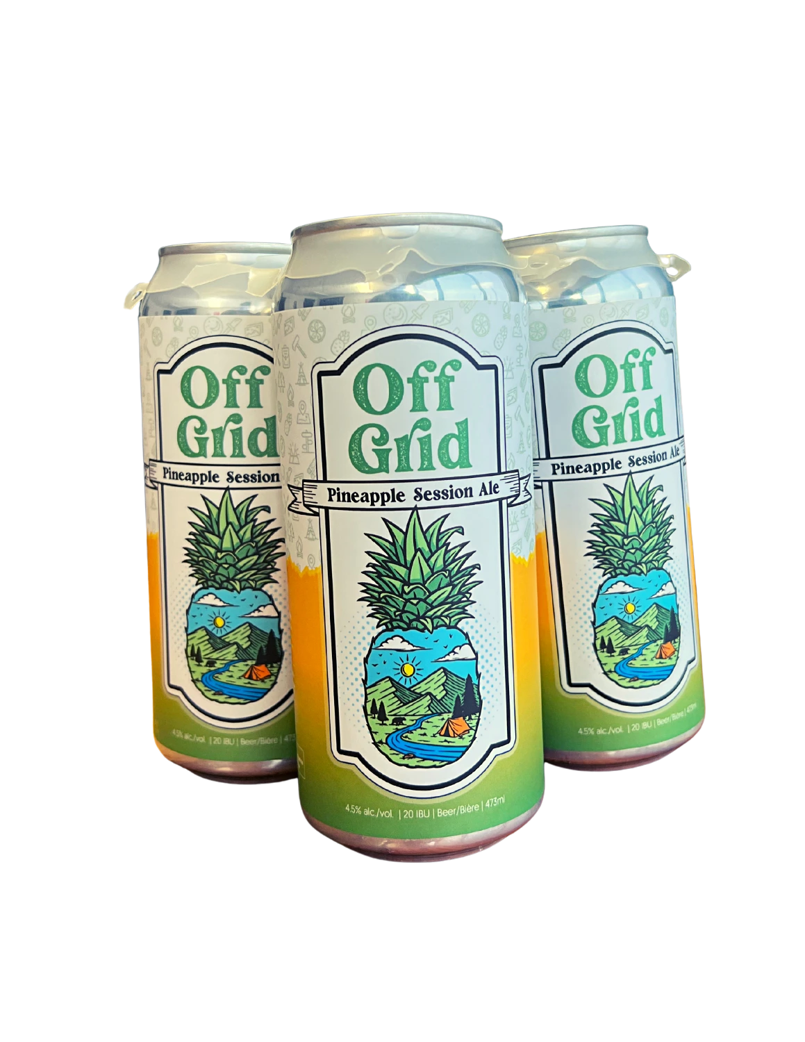 ALLEY KAT OFF GRID PINEAPPLE SESSION 473ML 4PK CAN