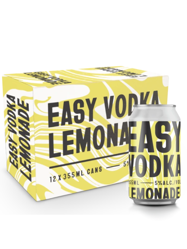 EASY VODKA LEMONADE 355ML 12PK CAN