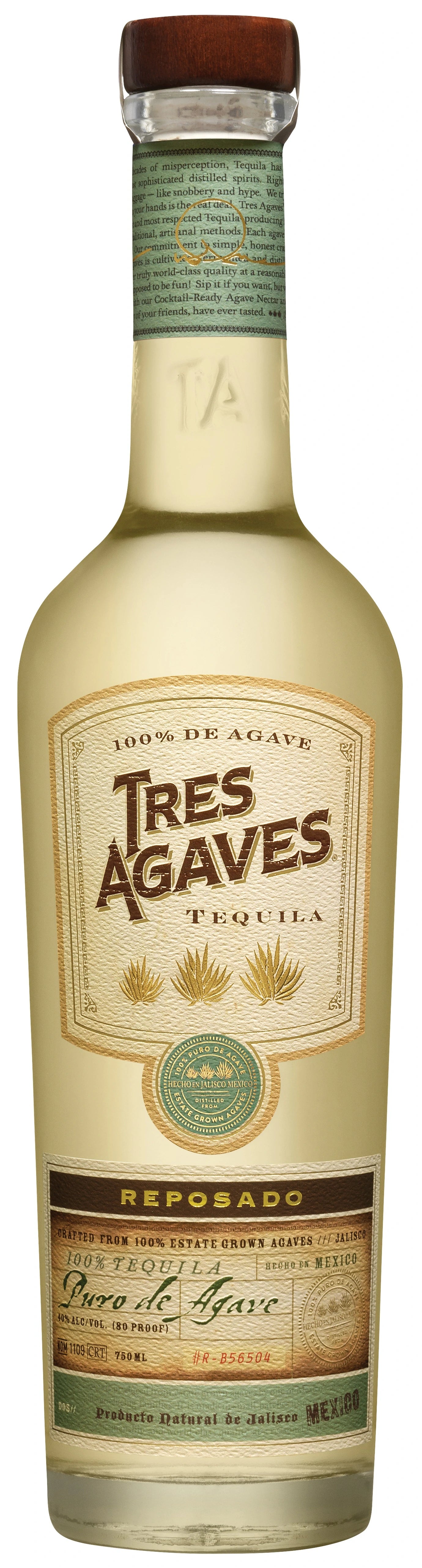 TRES AGAVES REPOSADO TEQUILA 750ML