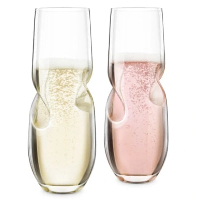 FINAL TOUCH BUBBLES SPARKLING/CHAMPAGNE STEMLESS 2PK