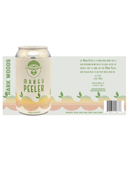 DARK WOODS VODKA MANGO PEELER 355ML 6PK CAN @ Red Deer [1047162]
