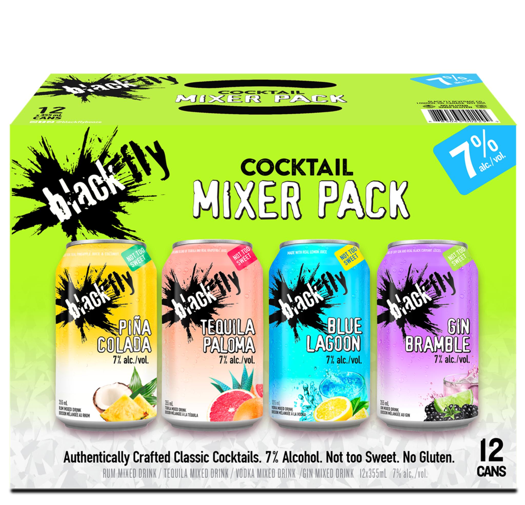 BLACK FLY CLASSIC COCKTAIL MIXER 355ML 12PK CAN