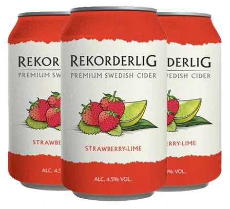 REKORDERLIG STRAWBERRY LIME CIDER 330ML 4PK CAN