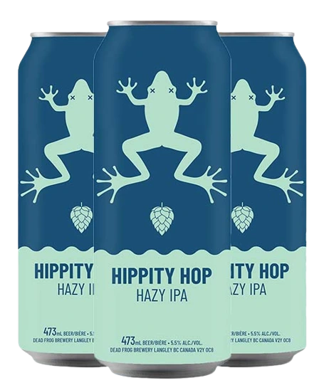 DEAD FROG HIPPITY HOP HAZY IPA 473ML 4PK CAN