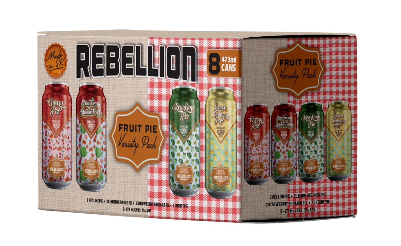 REBELLION FRUIT PIE VARIETY PACK 473ML 8PK CAN