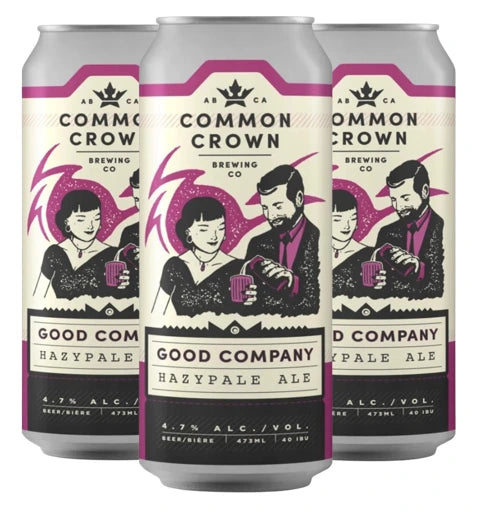 COMMON CROWN BE IN GOOD COMPANY HAZY PALE ALE 473ML 4PK CAN