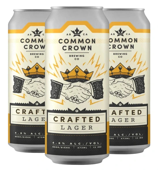 COMMON CROWN CRAFTED LAGER 473ML 4PK CAN