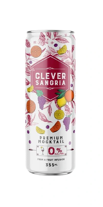 CLEVER NON ALC SANGRIA 355ML CAN @ Windermere [1047673]