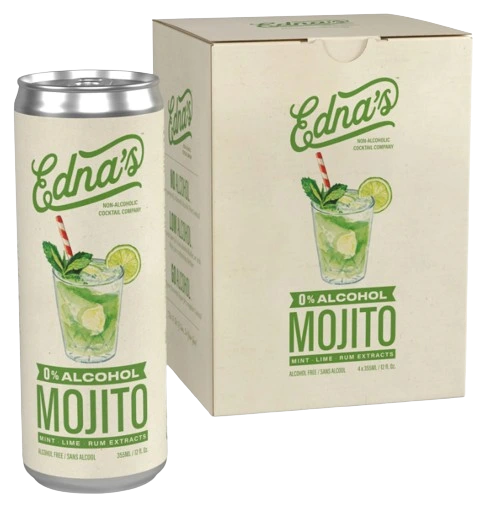 EDNAS 0% ALCOHOL MOJITO 355ML 4PK CAN @ Township [1047675]
