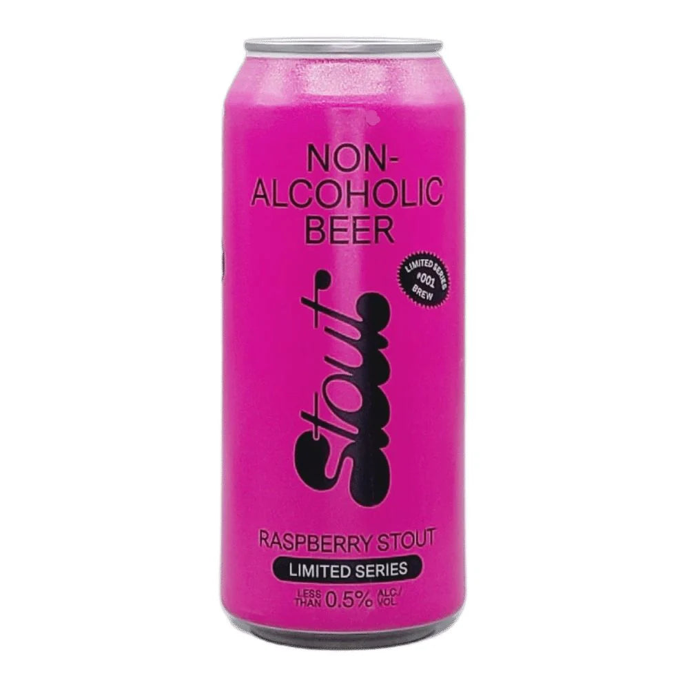 BIERE SANS ALCOOL NON ALC RASPBERRY STOUT 473ML CAN