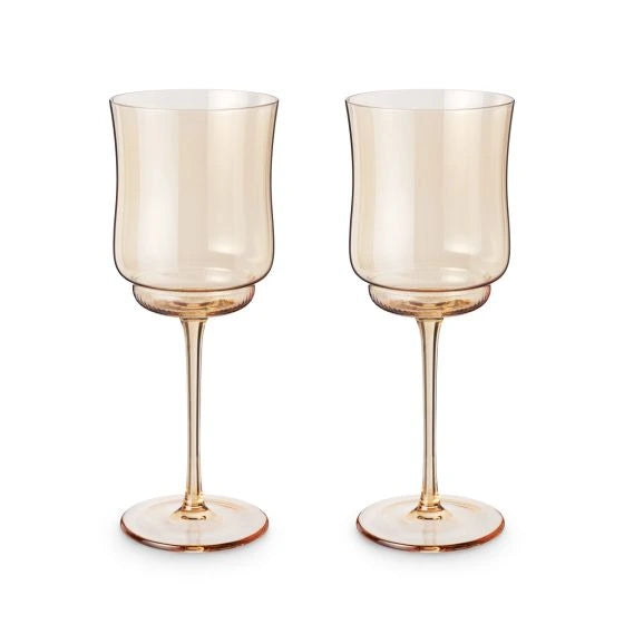 TWINE TULIP AMBERWINE GLASSES