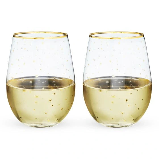 TWINE STARLIGHT STEMLESSWINE GLASSES