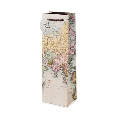 CAKEWALK VINTAGE WORLD MAP GIFT BAG @ Kelowna [1047916]