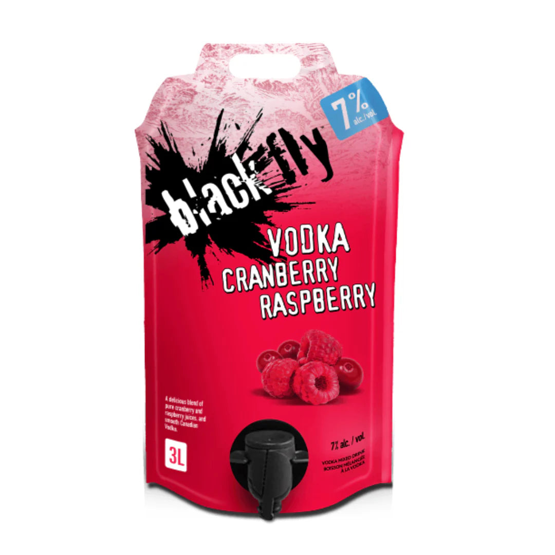 BLACK FLY VODKA CRANBERRY 3L POUCH