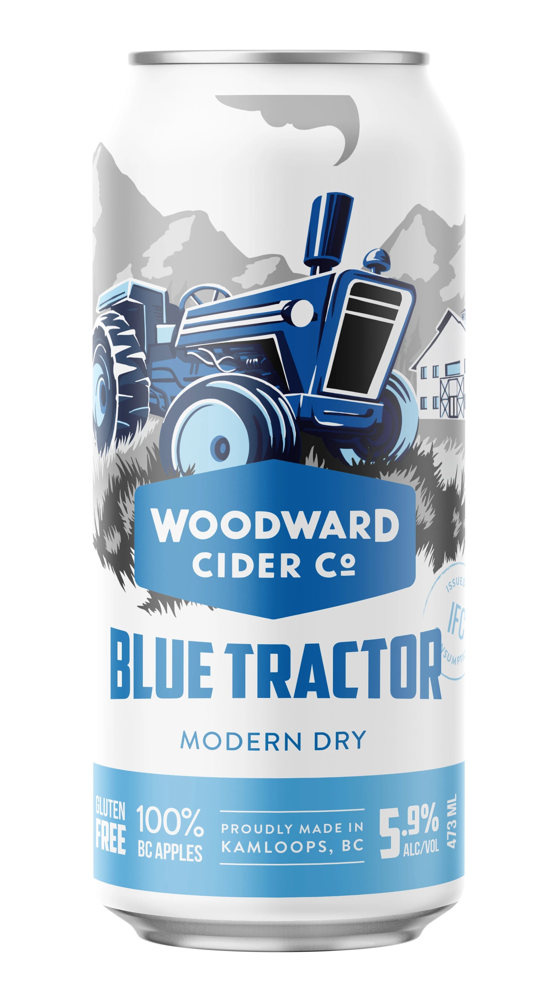 WOODWARD BLUE TRACTOR CIDER 473ML CAN @ Signal Hill [1048317]