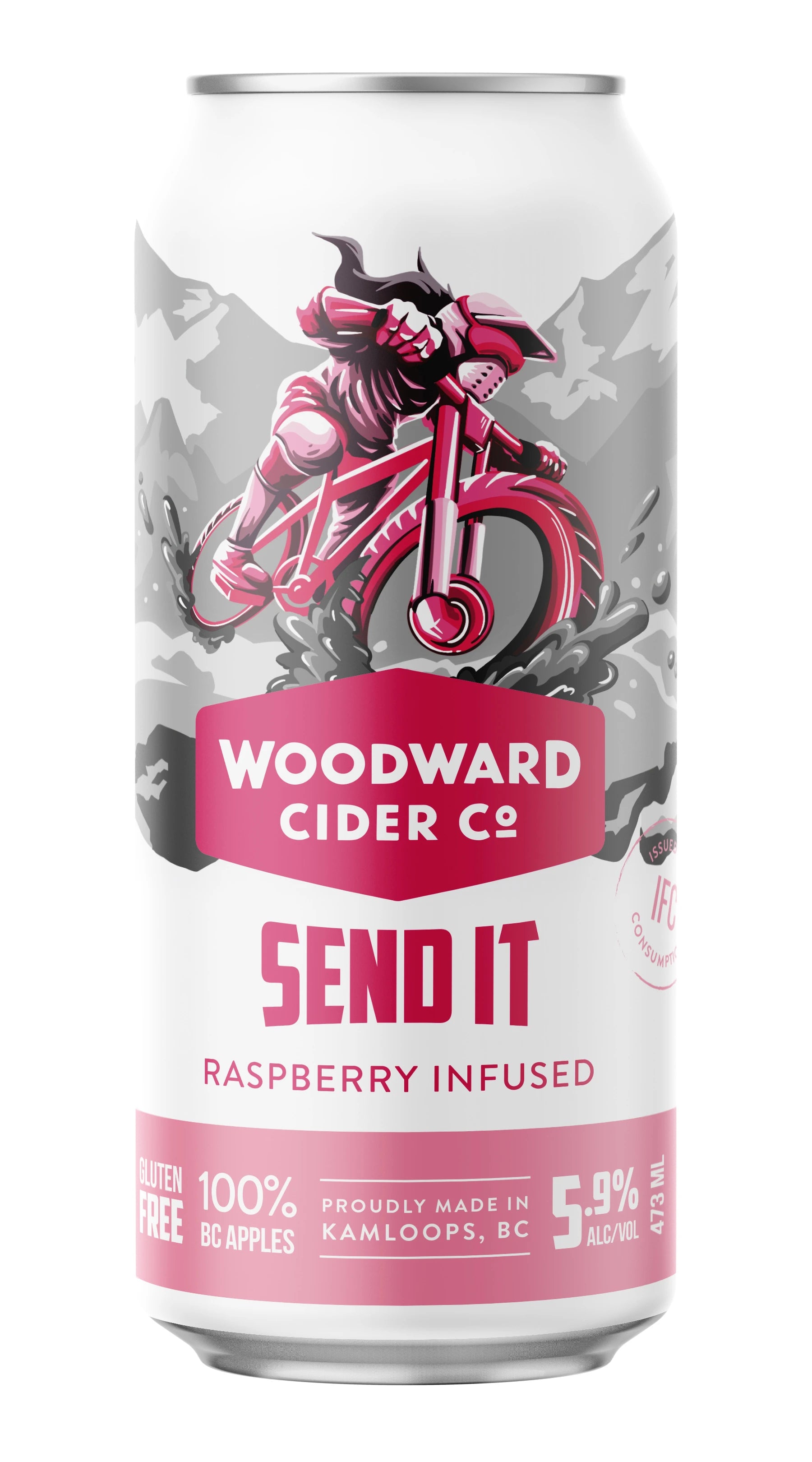 WOODWARD SEND IT RASPBERRY CIDER 473ML CAN