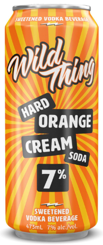 WILD THING HARD ORANGE CREAM SODA 473ML CAN