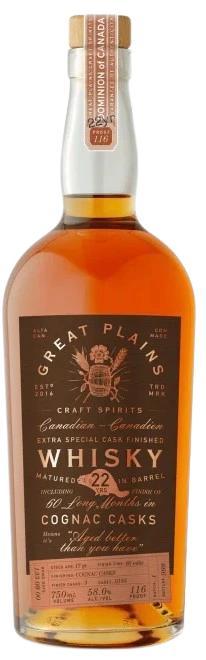 GREAT PLAINS 22YR COGNAC FINISHED WHISKY 750ML