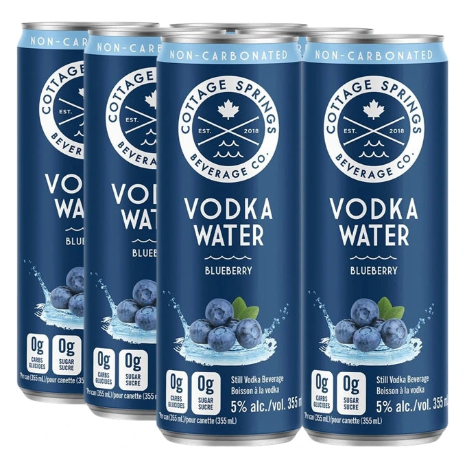 COTTAGE SPRINGS VODKA WATER BLUEBERRY 355ML 6PK CAN @ Kelowna [1048421]