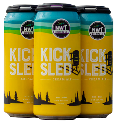 NWT KICKSLED CREAM ALE 473ML 4PK CAN